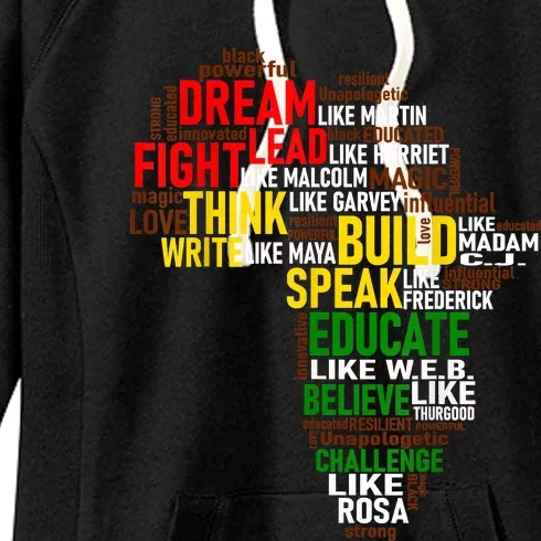 Dream Like Martin Black History Month African Celebration Women's Fleece Hoodie