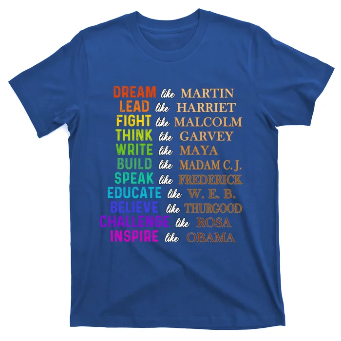 Dream Like Martin Lead Like Harriet The Juneteenth 1865 Gift T-Shirt