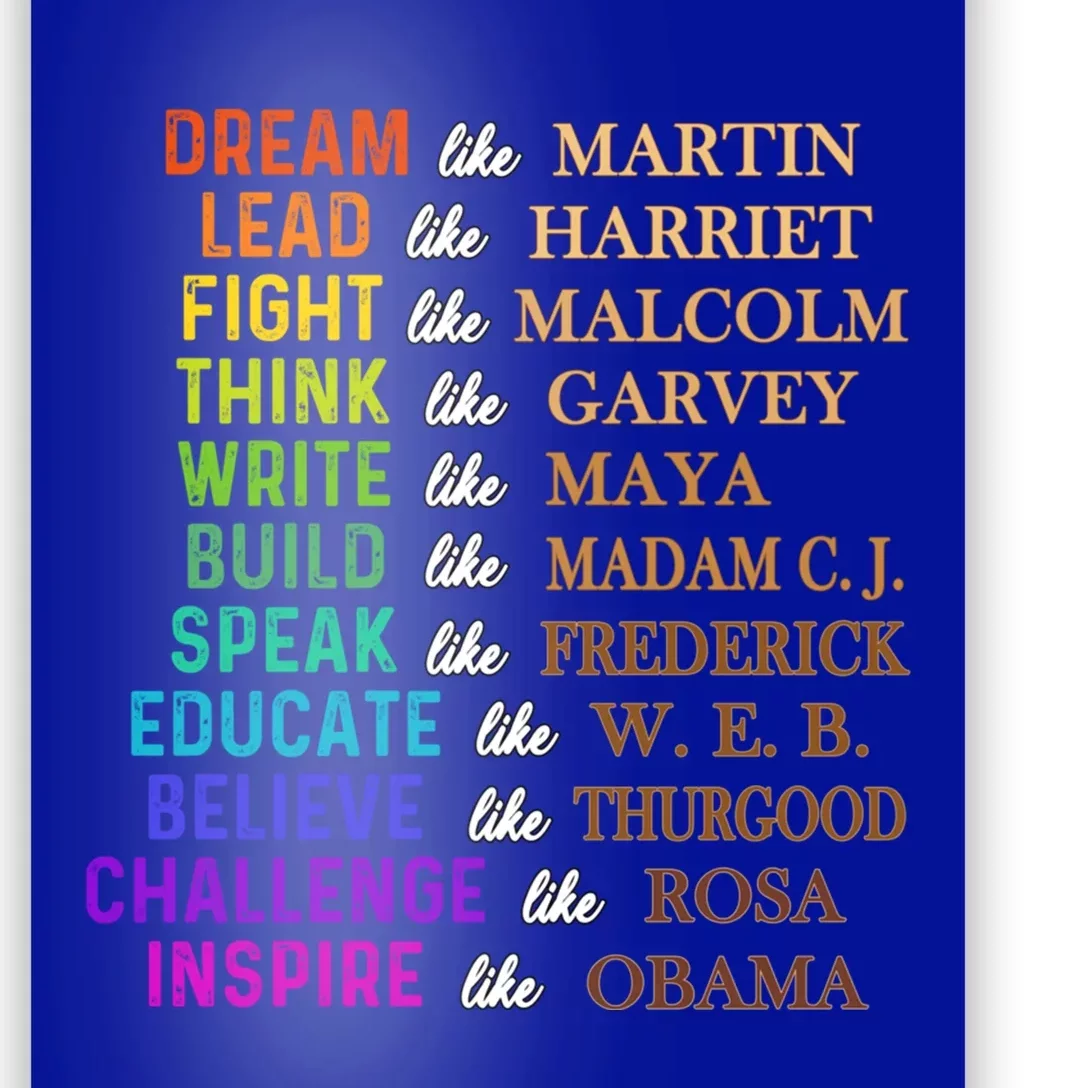 Dream Like Martin Lead Like Harriet The Juneteenth 1865 Gift Poster