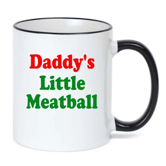 Daddys Little Meatball Funny Italian Joke Black Color Changing Mug