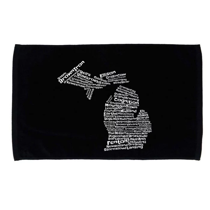 Drink Local Michigan Breweries Microfiber Hand Towel