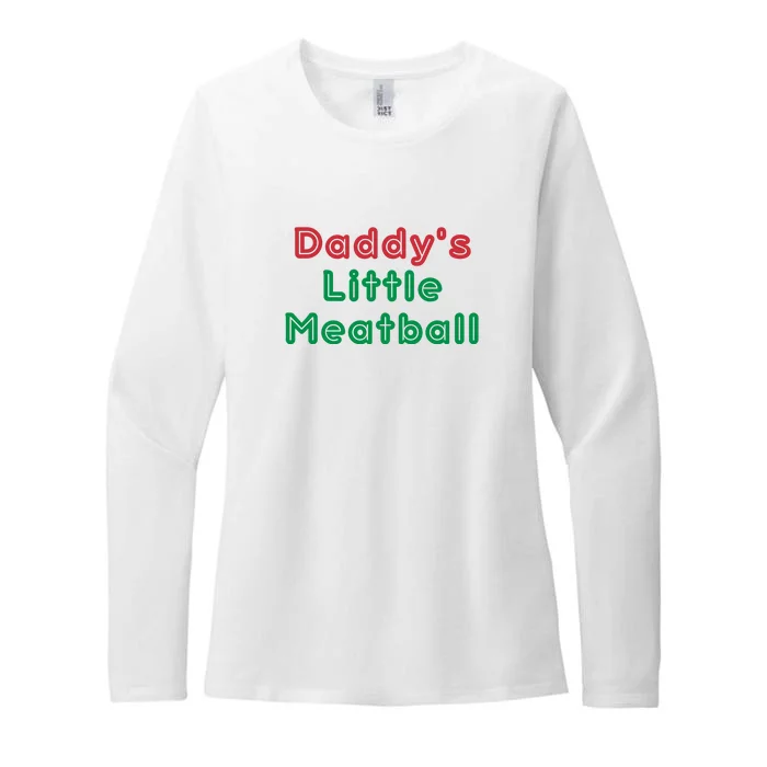 Daddy Little Meatball Womens CVC Long Sleeve Shirt