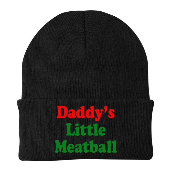 Daddy Little Meatball Italian Knit Cap Winter Beanie