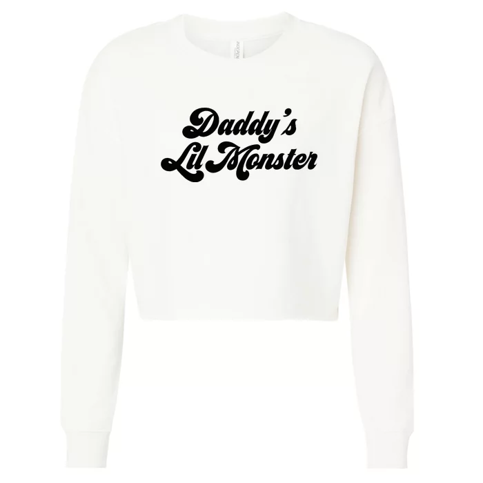 DaddyS Lil Monster Cropped Pullover Crew