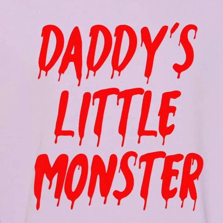 Daddys Little Monster Halloween Blood Red Garment-Dyed Sweatshirt