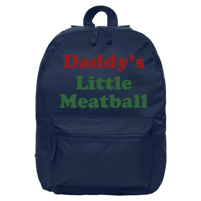 Daddy Little Meatball 16 in Basic Backpack