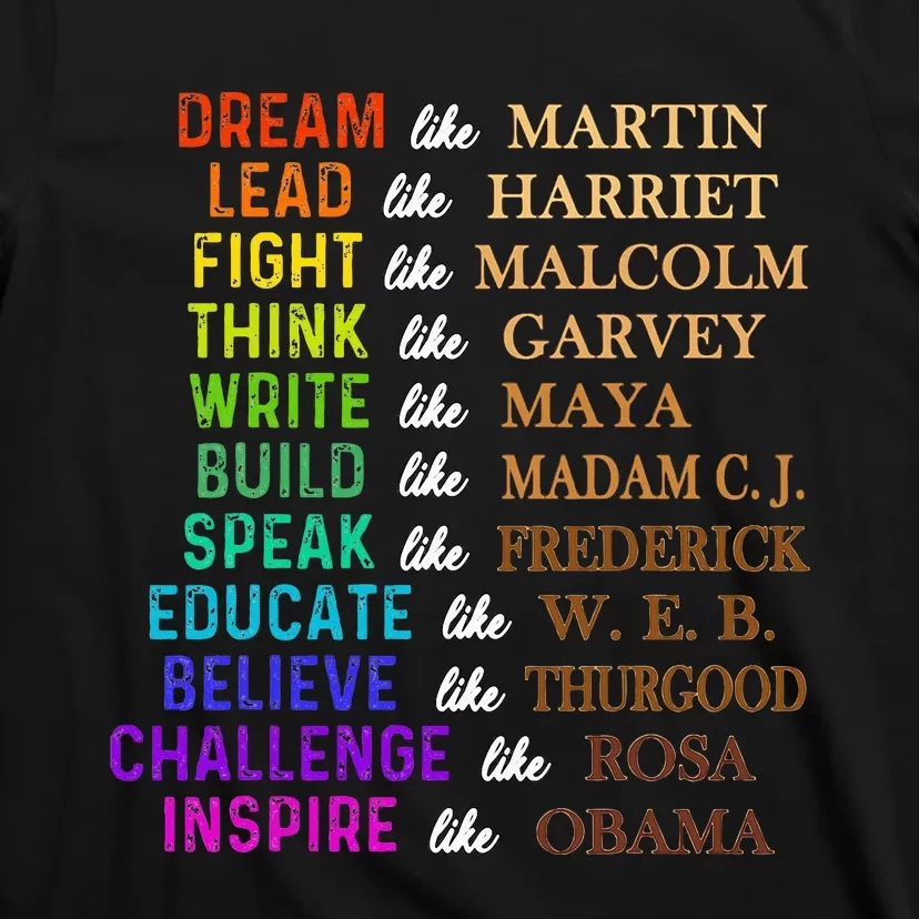 Dream Like Martin Lead Like Harriet The Juneteenth 1865 T-Shirt