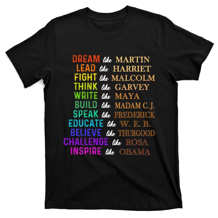 Dream Like Martin Lead Like Harriet The Juneteenth 1865 T-Shirt