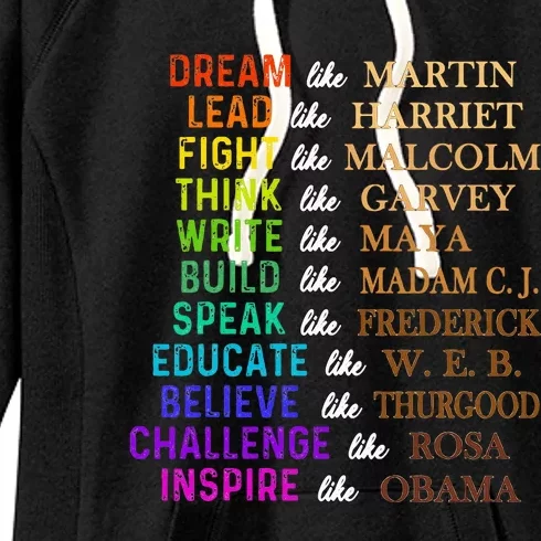 Dream Like Martin Lead Like Harriet The Juneteenth 1865 Women's Fleece Hoodie