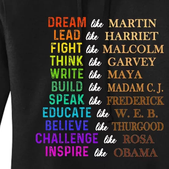 Dream Like Martin Lead Like Harriet The Juneteenth 1865 Women's Pullover Hoodie