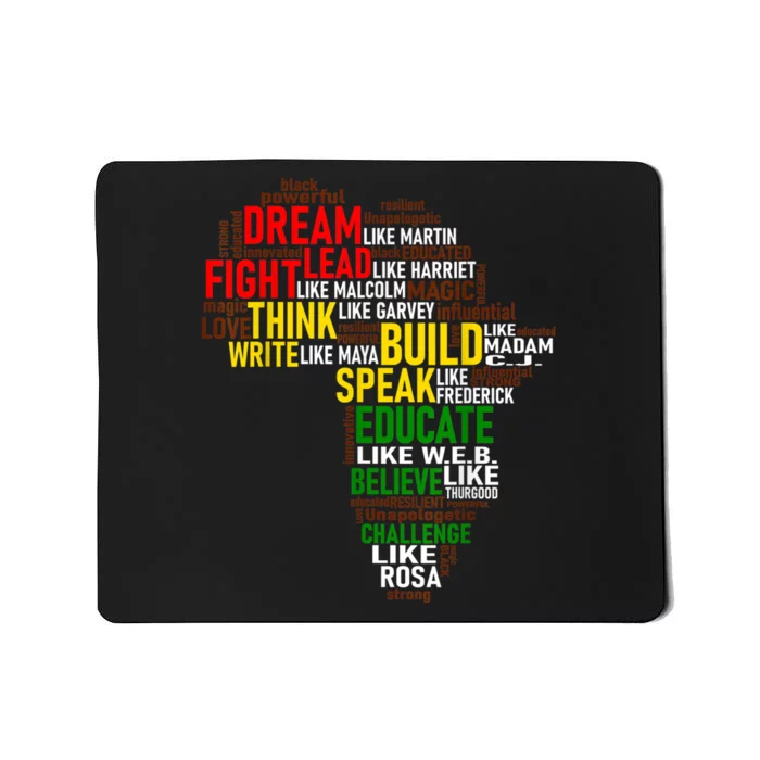 Dream Like Martin Black History Month African Celebration Mousepad