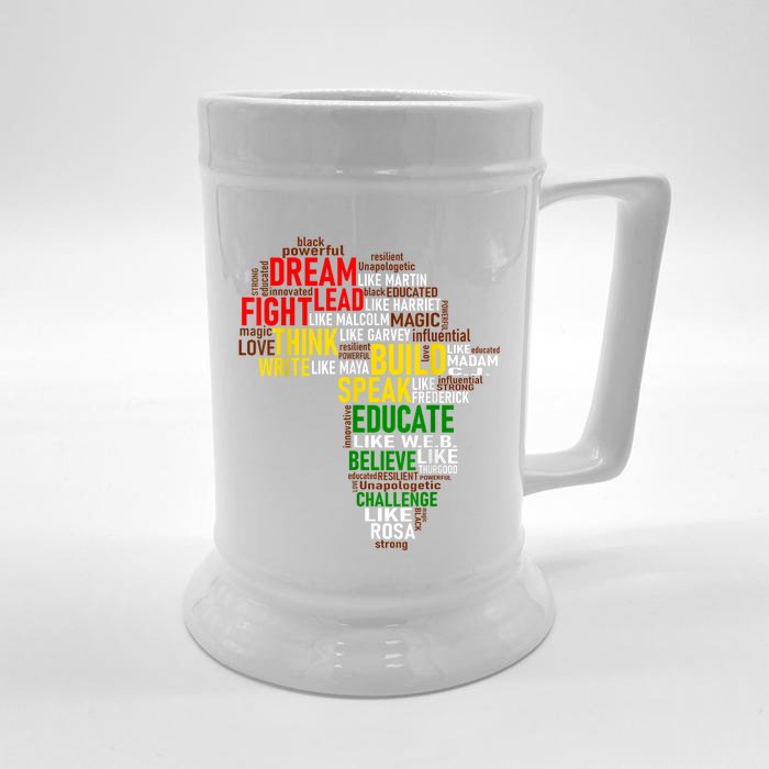 Dream Like Martin Black History Month African Celebration Front & Back Beer Stein