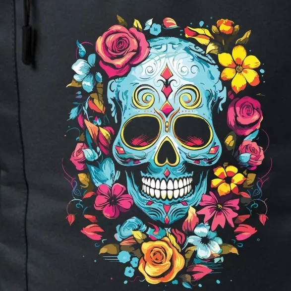 De Los Muertos Day Of The Dead Sugar Skull Halloween Daily Commute Backpack