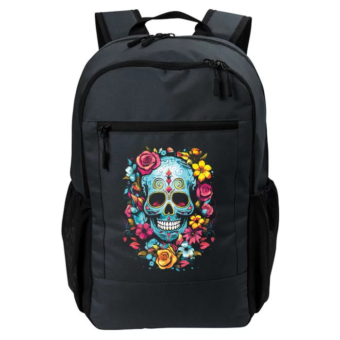 De Los Muertos Day Of The Dead Sugar Skull Halloween Daily Commute Backpack