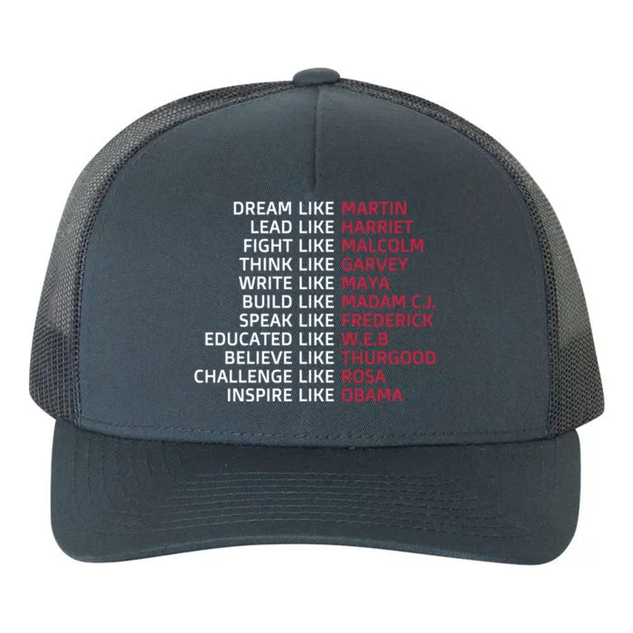 Dream Like Martin Lead Like Harriet Black Pride Funny Gift Yupoong Adult 5-Panel Trucker Hat