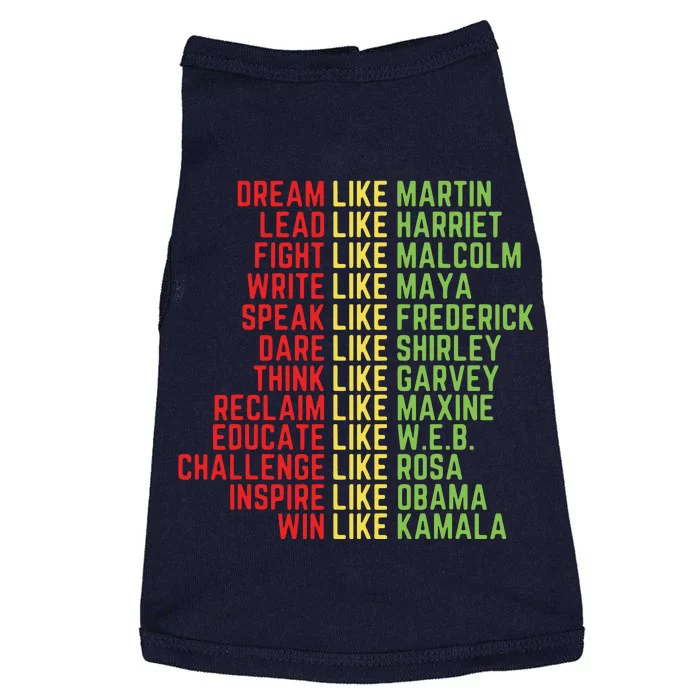 Dream Like Martin Black History Month Doggie Tank