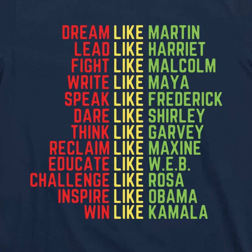 Dream Like Martin Black History Month T-Shirt