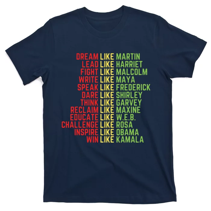 Dream Like Martin Black History Month T-Shirt