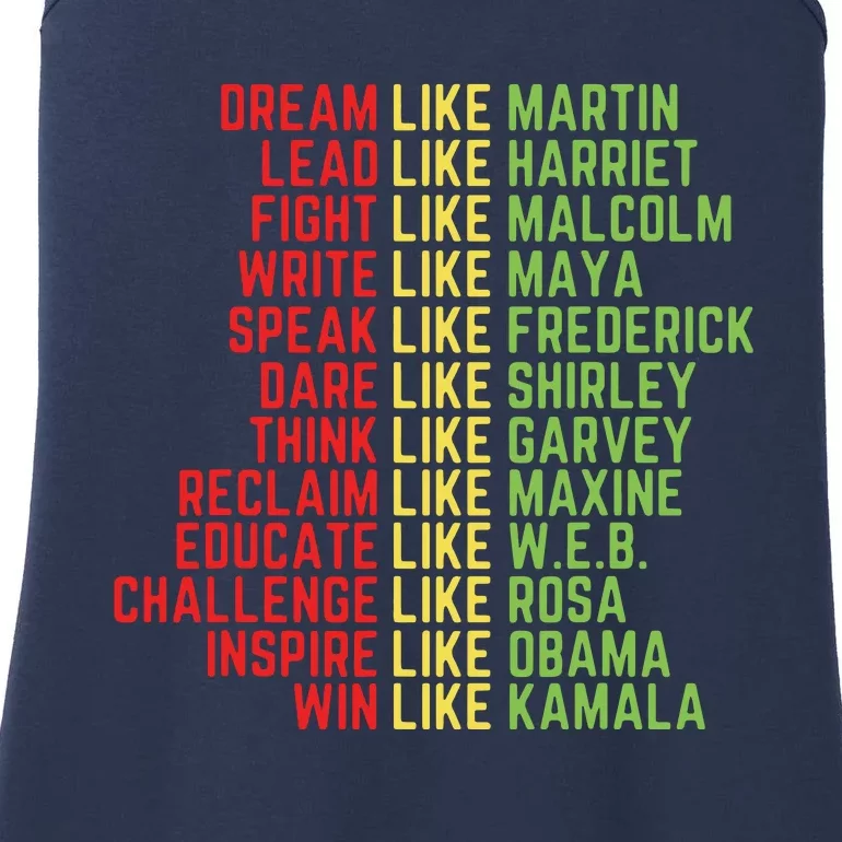 Dream Like Martin Black History Month Ladies Essential Tank