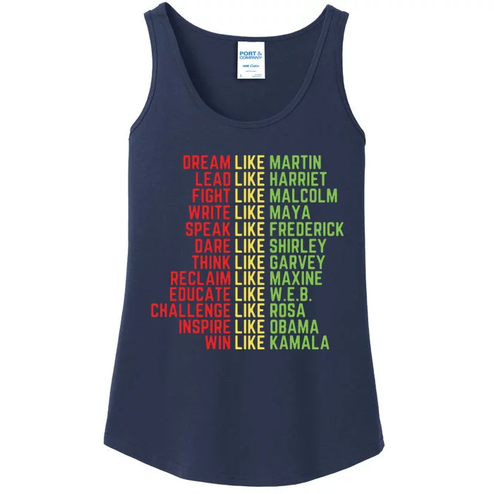 Dream Like Martin Black History Month Ladies Essential Tank