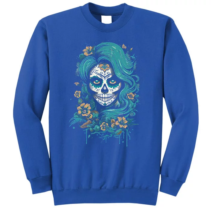 De Los Muertos La Catrina Day Of The Dead Sugar Skull Sweatshirt