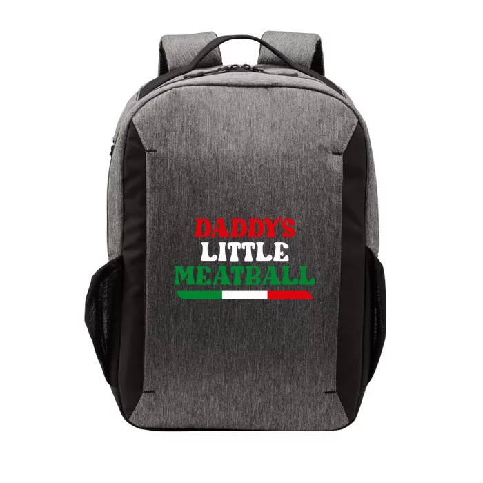 Daddy's Little Meatball Funny Vector Backpack