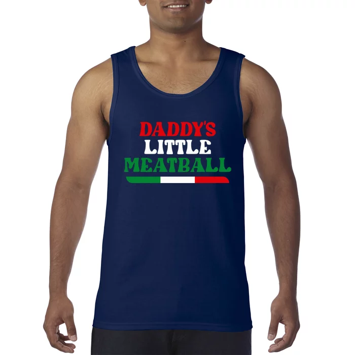 Daddy's Little Meatball Funny Tank Top