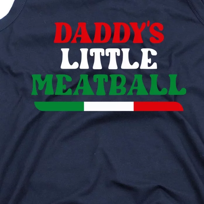 Daddy's Little Meatball Funny Tank Top