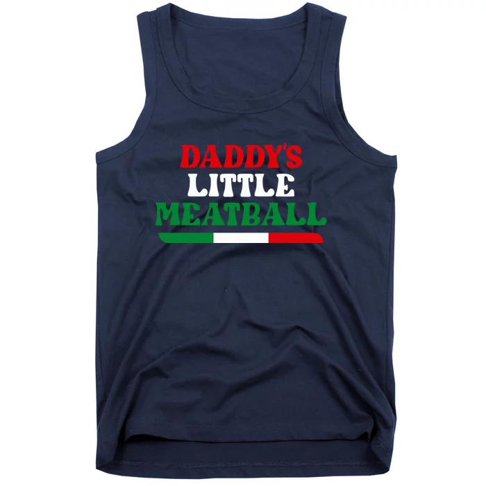 Daddy's Little Meatball Funny Tank Top