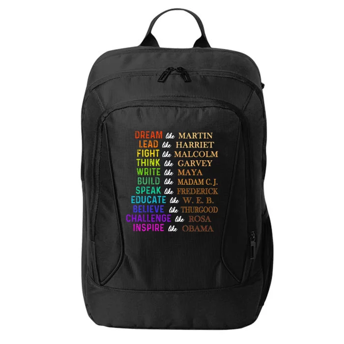 Dream Like Martin Lead Like Harriet The Juneteenth 1865 City Backpack