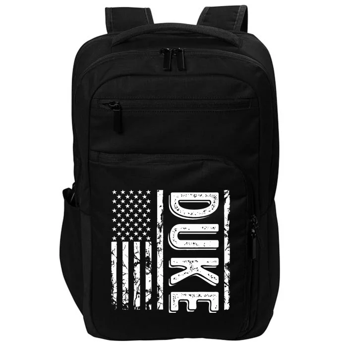 Duke Last Name Funny Surname Team Duke Family Reunion Impact Tech Backpack