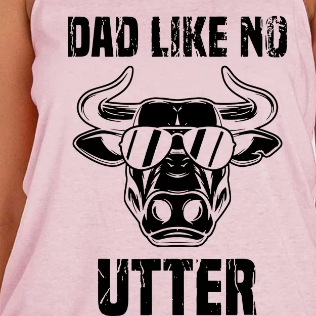 Dad Like No Utter FatherS Day Women's Knotted Racerback Tank