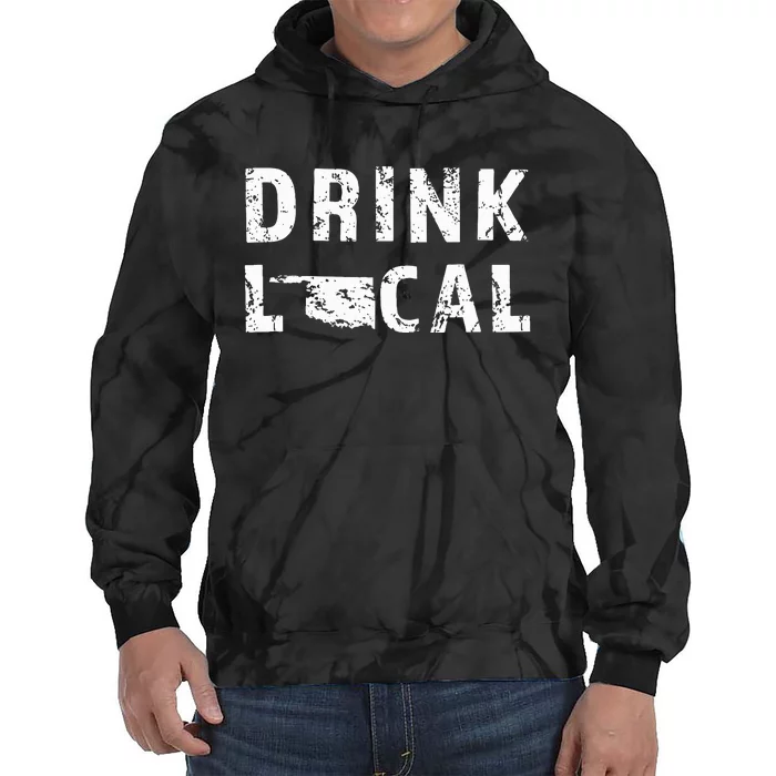 Drink Local Oklahoma Craft Beer Ok Brewers & Breweries Tie Dye Hoodie