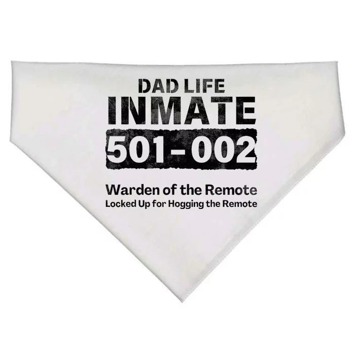 Dad Life Prisoner Inmate Funny Jail Halloween Costume USA-Made Doggie Bandana