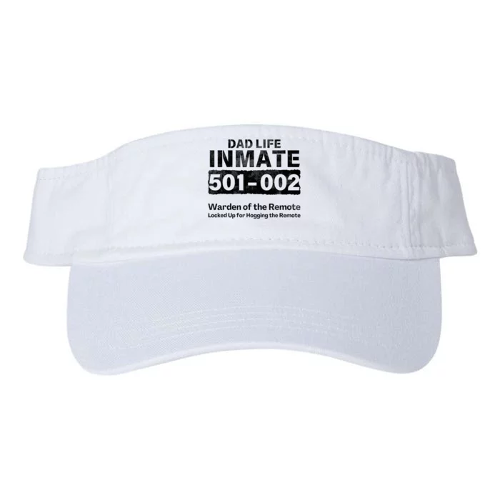 Dad Life Prisoner Inmate Funny Jail Halloween Costume Valucap Bio-Washed Visor