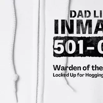 Dad Life Prisoner Inmate Funny Jail Halloween Costume Full Zip Hoodie