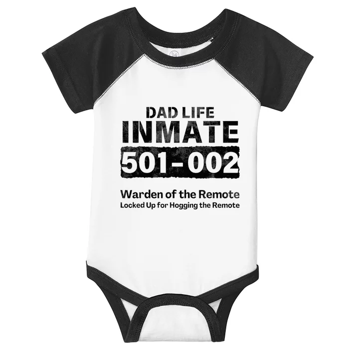 Dad Life Prisoner Inmate Funny Jail Halloween Costume Infant Baby Jersey Bodysuit