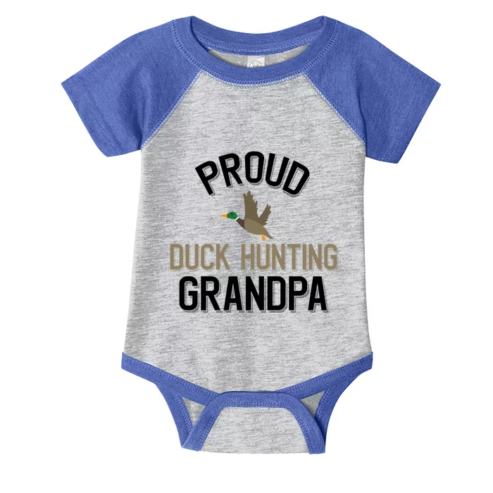 Duck Lover Proud Duck Hunting Grandpa Gift Infant Baby Jersey Bodysuit