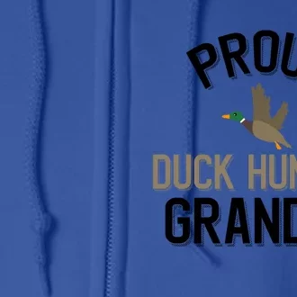 Duck Lover Proud Duck Hunting Grandpa Gift Full Zip Hoodie