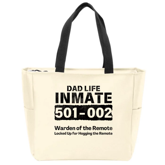 Dad Life Prisoner Inmate Funny Jail Halloween Costume Zip Tote Bag