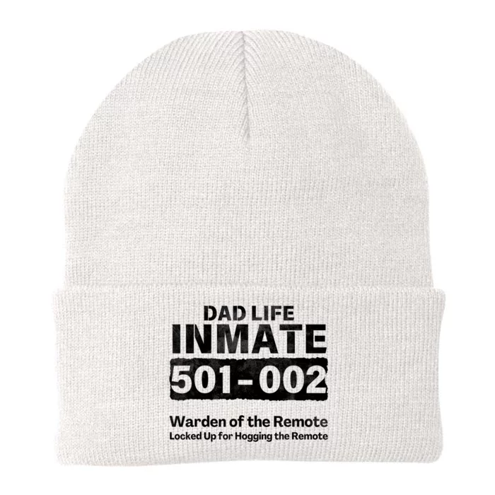 Dad Life Prisoner Inmate Funny Jail Halloween Costume Knit Cap Winter Beanie