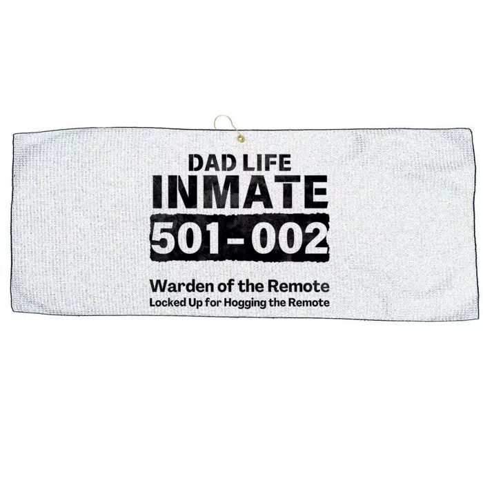 Dad Life Prisoner Inmate Funny Jail Halloween Costume Large Microfiber Waffle Golf Towel