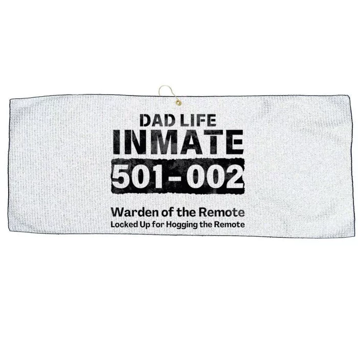 Dad Life Prisoner Inmate Jail Halloween Costume Large Microfiber Waffle Golf Towel