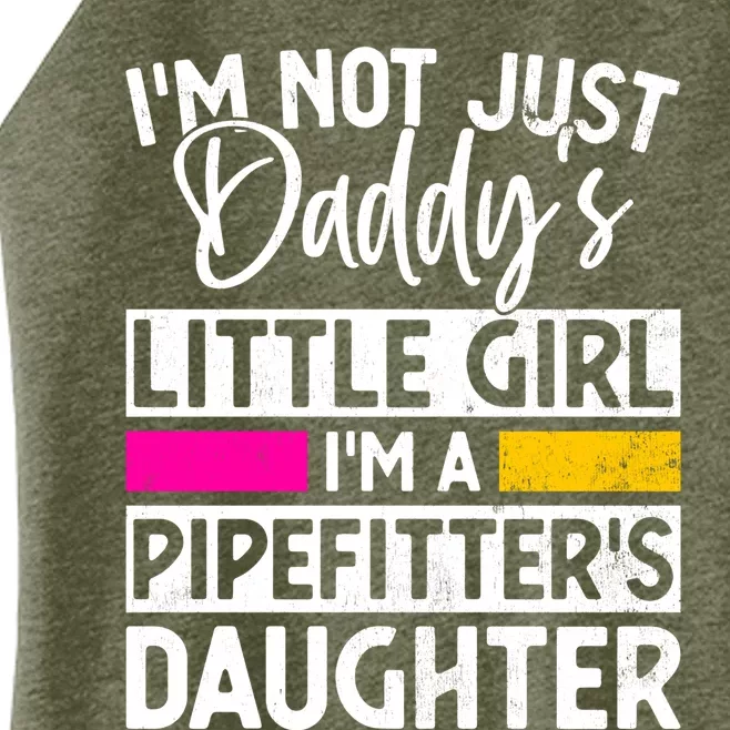 Daddys Little Pipefitter Daughter Gag Gift Piping Cute Gift Women’s Perfect Tri Rocker Tank