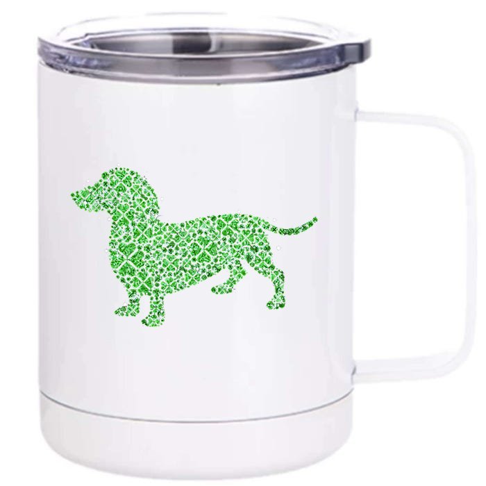 Dog Lucky Patrick Day Front & Back 12oz Stainless Steel Tumbler Cup