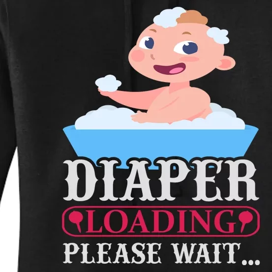 Diaper Loading Please Wait Women's Pullover Hoodie