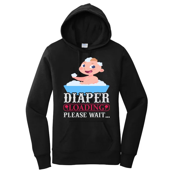 Diaper Loading Please Wait Women's Pullover Hoodie