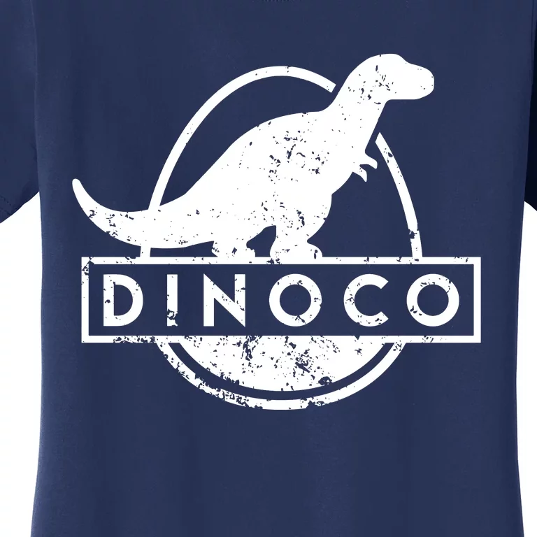 Dinoco Logo Rustic Monochrome Women's T-Shirt