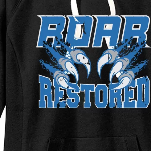 Detroit Lion Roar Restored Women's Fleece Hoodie