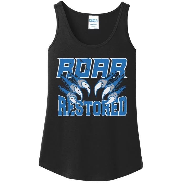 Detroit Lion Roar Restored Ladies Essential Tank